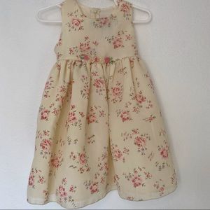 Yellow Floral Spring Dress 18 months